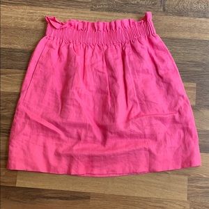 J.Crew City Mini Linen Skirt